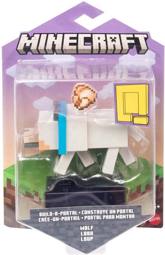 Minecraft Core Figure Wolf - 8cm - Plastic - Ages 4+