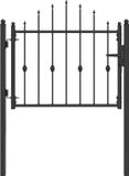 vidaXL Hekpoort ASTEN 100 x 75 cm Metaal Zwart