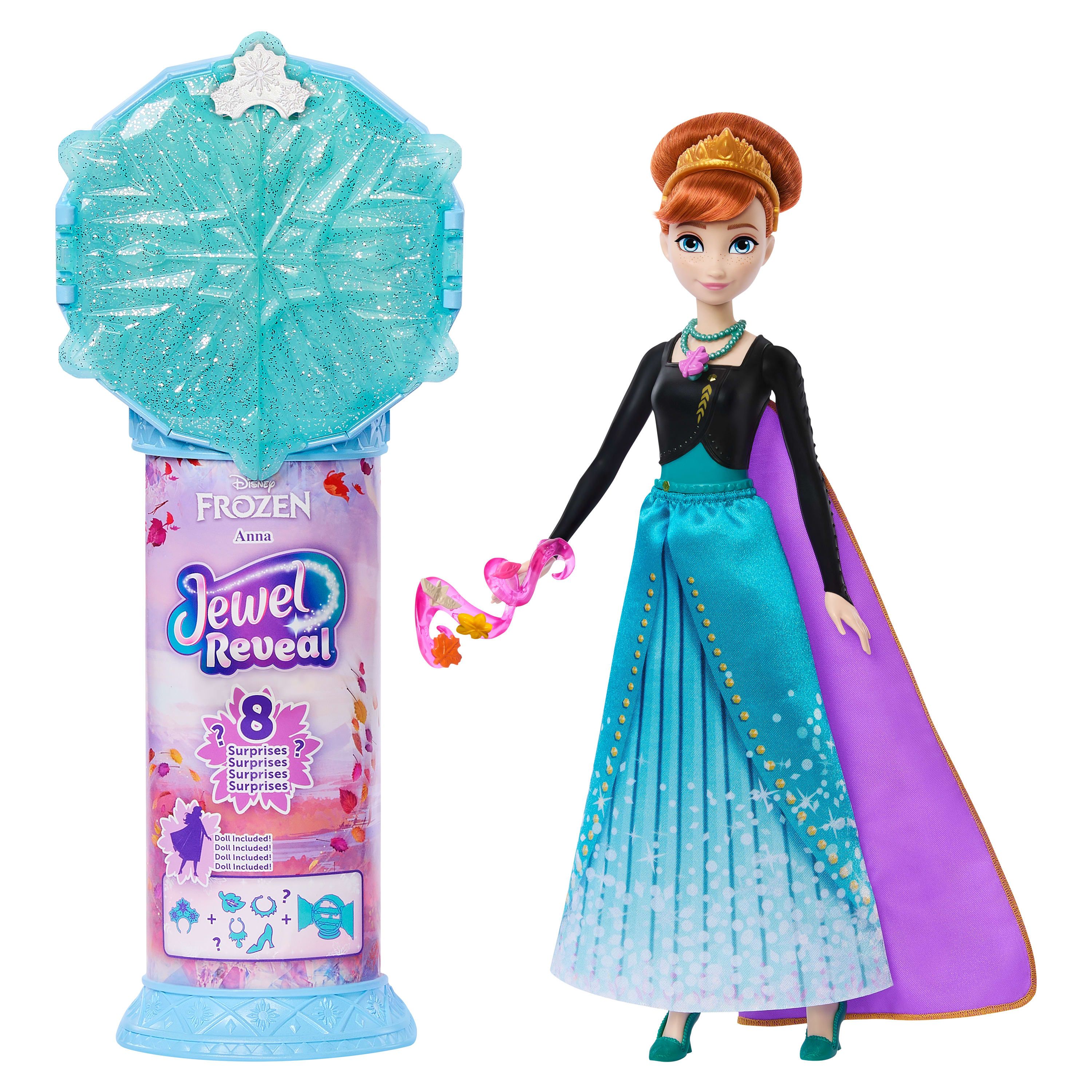 Mattel Disney Frozen Jewel Reveal Anna - Modepop