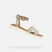 Geox Dandra Dames Sandalen Lichtgoud/Lichtbeige Maat 40