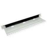 ROLINE 19-inch kabeldoorvoer, met borstelstrook 1U grijs