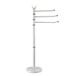 MSV handdoekhouder met 3 stangen in wit, plastic, 30 x 20 x 15 cm