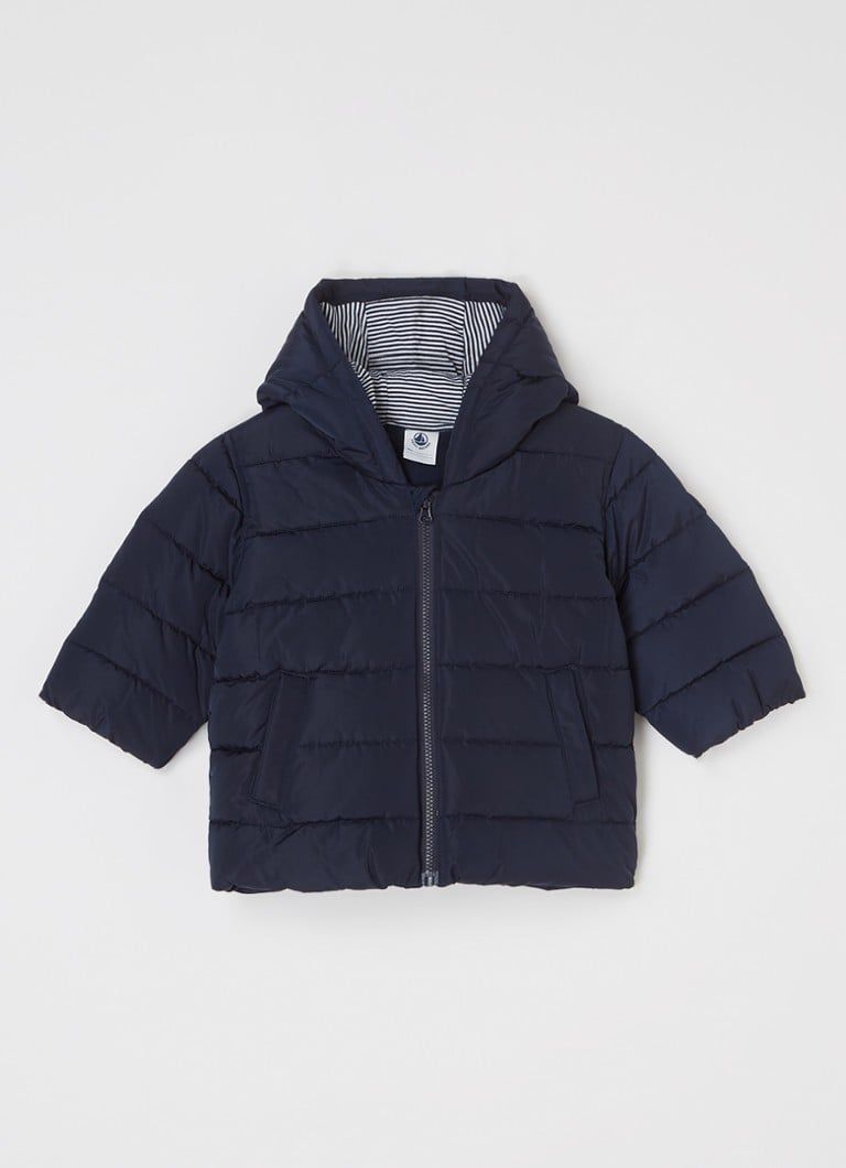 Petit Bateau Gewatteerd jack met capuchon