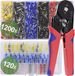 Quadrios 22T008 Krimptangset Adereindhulzen 0.25 tot 10 mm² Incl. assortiment adereindhulzen