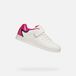 GEOX ECLYPER TIENERS Sneakers - WIT/FUCHSIA - Maat 32