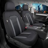 Bremer Sitzbezüge Audi Autostoelhoezen voor Audi Q5 BJ vanaf 2017 – Stoelhoezen voor bestuurder en passagier in Zwart/Grijs
