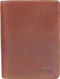 Greenland Nature Robijn portemonnee leer 9,5 cm - Mannen - Staand formaat - bruin