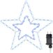 VidaXL Kerstster 72 led's koud wit 51,5 x 50 x 0,65 cm ijzer