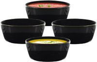 Home Deco Factory Soepkommen Kitchen Classics - zwart - 10 stuks - 14 x 7 cm - keramiek
