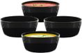 Home Deco Factory Soepkommen Kitchen Classics - zwart - 10 stuks - 14 x 7 cm - keramiek