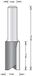 Hikoki Accessoires Hitachi 8 mm groeffrees 5 x 11 x 51mm