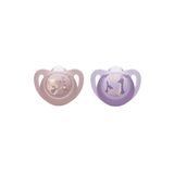 NUK Classic Pacifier Orthodontic Silicone Pink 6-18 Months 2 Pack