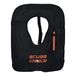 Scuba Choice Snorkelvest voor volwassenen met naamveld, opblaasbaar snorkelvest voor volwassenen tot 90 kg, eenvoudige mondpomp, afneembare riem (68,6 x 48,3 cm), XL, zwarte snorkelvesten