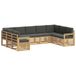 vidaXL - Buiten - bank - set - 7 - st - Wit - en - Anthraciet - Polyester