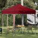 Prolenta Maison Exclusive Pop-up Partytent, 195 x 195 x 245 cm, Bordeauxrood, Oxford-stof