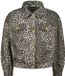 Vingino Tori Leopard Meisjes Jas - Dark Grey Vintage