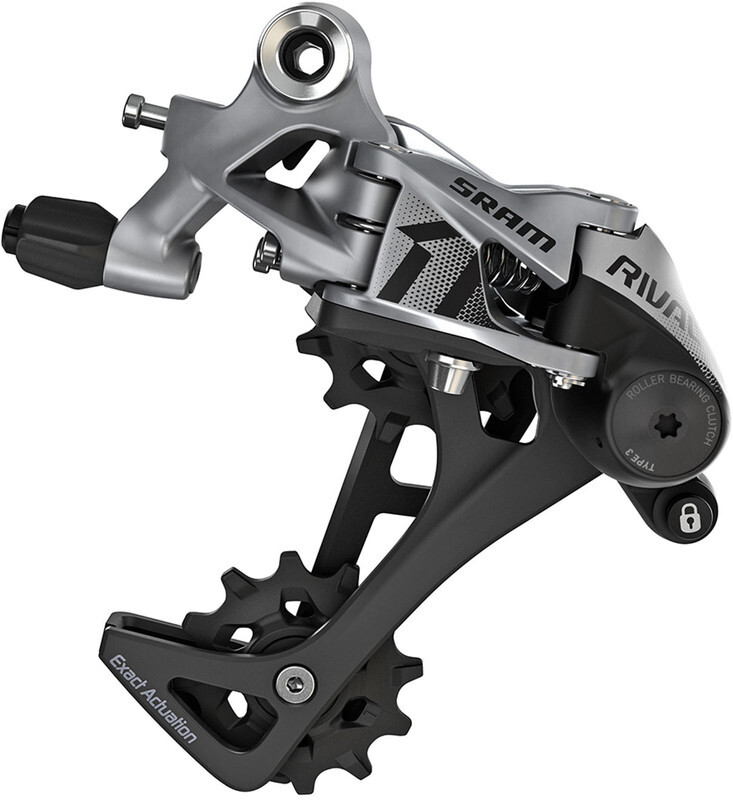 SRAM Rival1 Type 3.0 Derailleur 11-speed lange kooi zwart/zilver