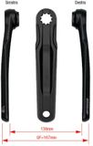 FSA CK-762/IS Pédalier Noir 165 mm Vélo Électrique