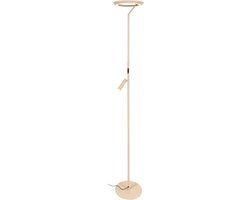 Lucide CELESTE - Vloerlamp - Ø 28 cm - LED Dimbaar - 2700K - Taupe