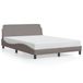 vidaXL Bedframe "Dover" Stof Taupe 160x200 cm