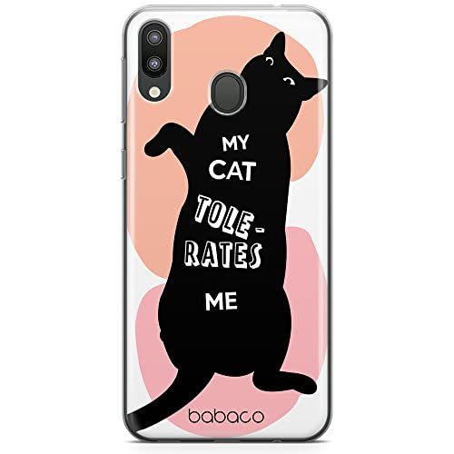 ERT GROUP mobiele telefoonhoesje voor Samsung M20 - Babaco patroon Cats 003