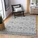 Safavieh Boho Chic TUL267 Tapijt voor binnen, rechthoekig, geweven, voor woonkamer, slaapkamer of elk interieur, ivoorkleurig / zwart, 122 x 183 cm