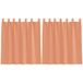 VidaXL Voile gordijnen met lussen 2 stuks terracotta 140x140 cm