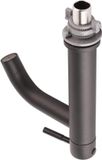 Robinet en acier inoxydable noir G1/2" robinet d'eau froide simple pour lavabo - salle de bain cuisine toilettes - refroidissement simple à taille basse