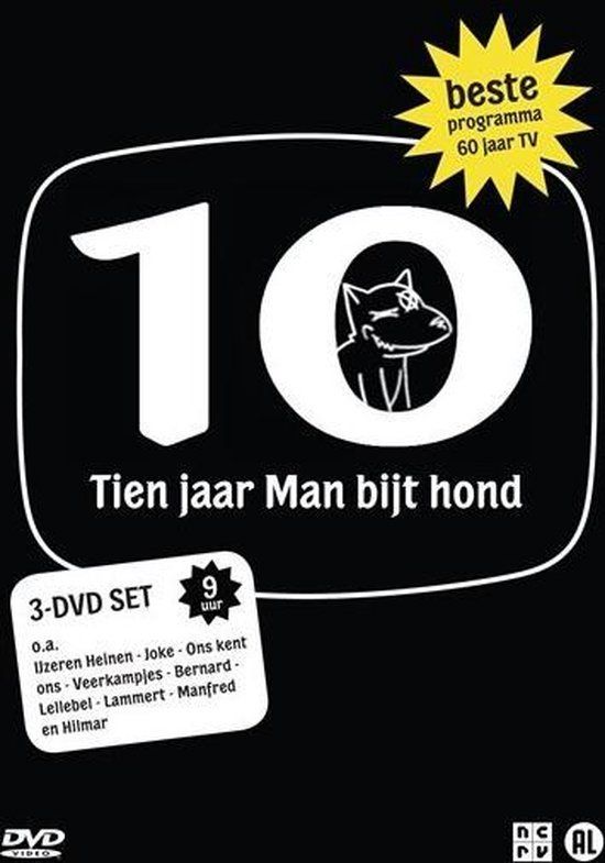 Tien Jaar Man Bijt Hond (DVD) - Serie - Komedie - 3 stuks - Regio 2