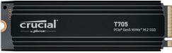 Crucial T705 SSD with Heatsink 1TB M.2 PCIe Gen5 NVMe Internal Solid State Module