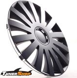 Tunershop 4 Wielkappen 15 inch Wind Zwart