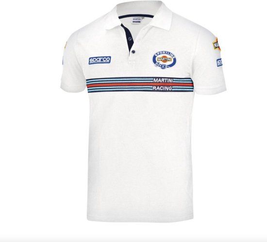 Sparco Polo REPLICA MARTINI-Racing - Wit - Maat L