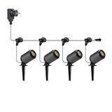 Xelloo Xelloo JERO Tuinverlichtingsset - 4 stuks - 1W LED - Warm Wit - 12 Volt