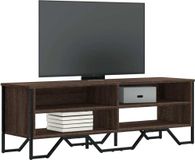 Maison Exclusive - Meuble TV aspect chêne brun 122x34x41 cm Matériau dérivé du bois