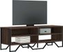 Maison Exclusive - Meuble TV aspect chêne brun 122x34x41 cm Matériau dérivé du bois