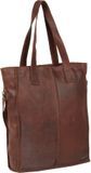 Justified Bags Nynke Lederen Shopper Bruin 13L – Hoogwaardige Business Tas – Werktas – Laptoptas 15.6 inch – Elegante Schoudertas – Cow Leather