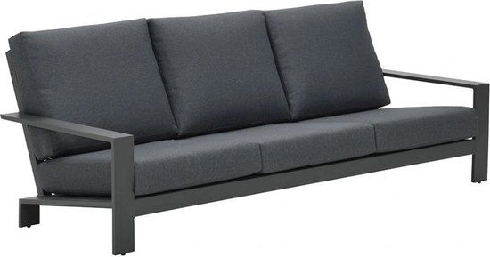 Garden Impressions Coba 3-zits lounge tuinbank - donker grijs