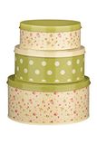 Premier Housewares Rozenprint, opbergblikken voor cottage, meerdere kleuren, H9 x B20 x D20 cm (verpakking van 3)