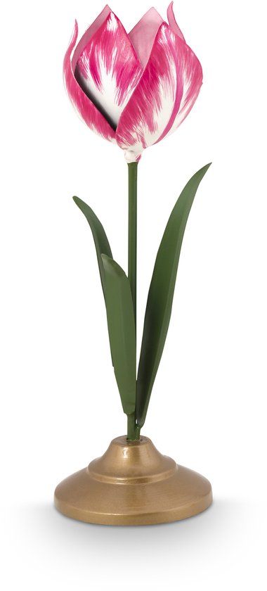 Pip Studio Kaarsenhouders - Tulp - Kandelaar van Metaal - Oudroze - 26cm