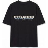 Pegador Oversized T-shirt - Torres Oversized Tee - S tot XXL - voor Mannen - zwart