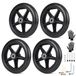 Roues de remplacement pour déambulateurs 150 mm, jeu de 4