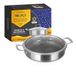 KASANOVA 28 cm pan met 3-laags deksel drielaags grijs koken