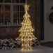 vidaXL - Kerstboom - 240 LED's - Warmwit - 181 cm - PET