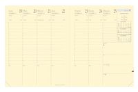 Quo Vadis - Navulplanner 2025 President Prestige Weekplanner Frans 13 maanden 21x27 cm Clairefontaine Ivoorkleurig Papier Gemaakt in Frankrijk
