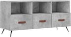 vidaXL TV-meubel - 102x36x50 cm - Bewerkt Hout - Betongrijs