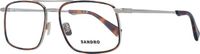 Sandro SD3017 56403 Vierkant Metaal Bril - Heren - Bruin