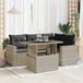 Maison Exclusive - Ensemble de meubles de jardin 5 pièces avec canapé et coussins, gris clair, en polyrotin