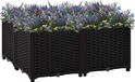 Prolenta Maison Exclusive - Potager surélevé 80 x 80 x 38 cm en polypropylène