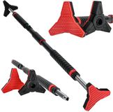 Activ Space Série Barre de traction réglable Construction en acier Noir/Rouge 98-130cm