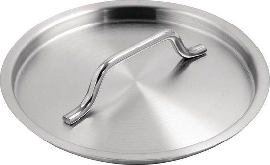 Vogue RVS deksel 14cm - Zwart